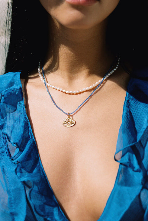 OVAL PEARL NECKLACE
